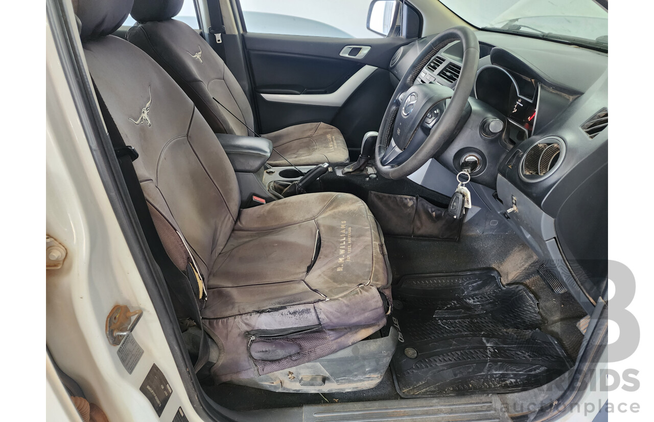 2/2014 Mazda Bt50 GT (4x4) MY13 Dual Cab Utility White 3.2L