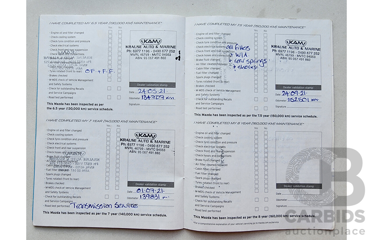 2/2014 Mazda Bt50 GT (4x4) MY13 Dual Cab Utility White 3.2L