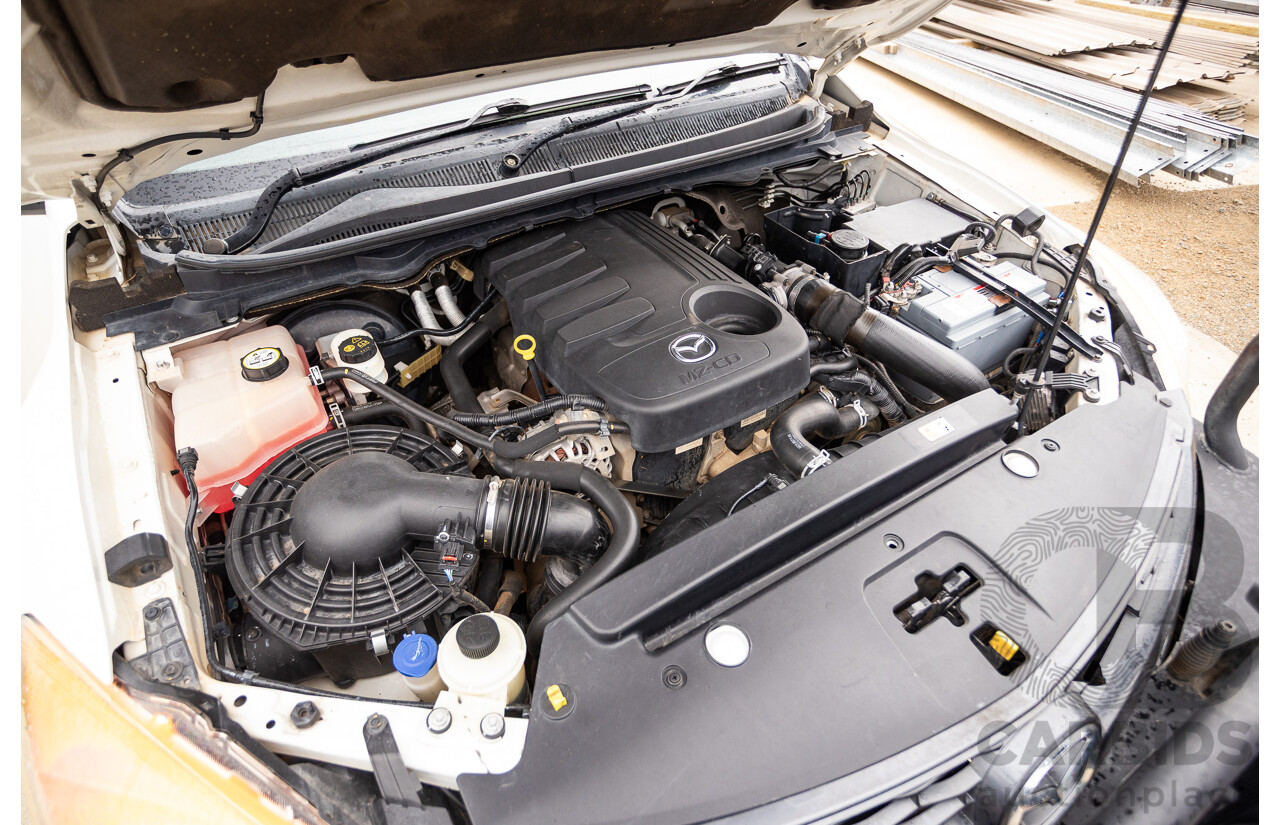 2/2014 Mazda BT-50 GT (4x4) MY13 Dual Cab Utility White 3.2L