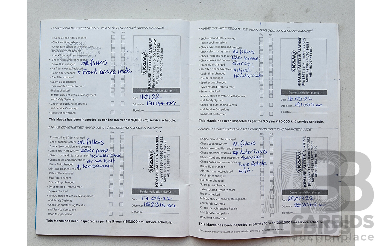 2/2014 Mazda BT-50 GT (4x4) MY13 Dual Cab Utility White 3.2L