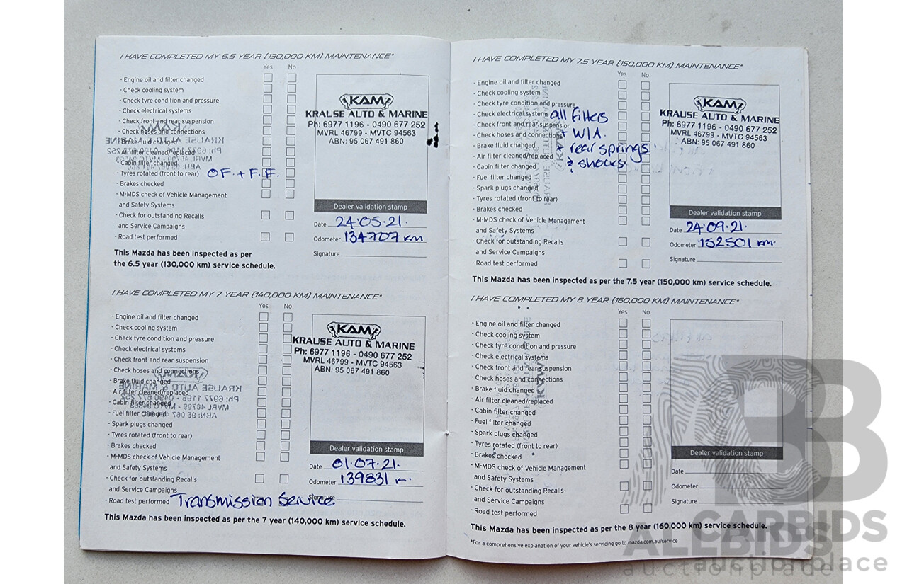2/2014 Mazda BT-50 GT (4x4) MY13 Dual Cab Utility White 3.2L