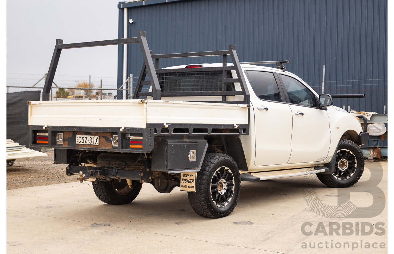 2/2014 Mazda BT-50 GT (4x4) MY13 Dual Cab Utility White 3.2L