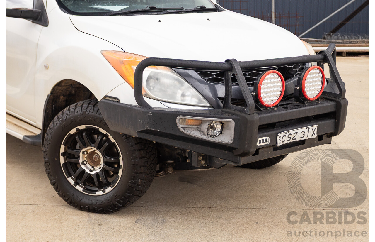 2/2014 Mazda BT-50 GT (4x4) MY13 Dual Cab Utility White 3.2L