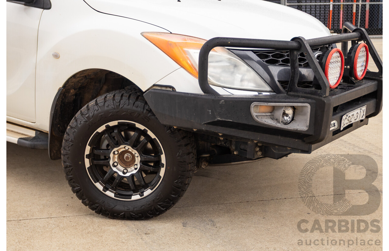2/2014 Mazda BT-50 GT (4x4) MY13 Dual Cab Utility White 3.2L