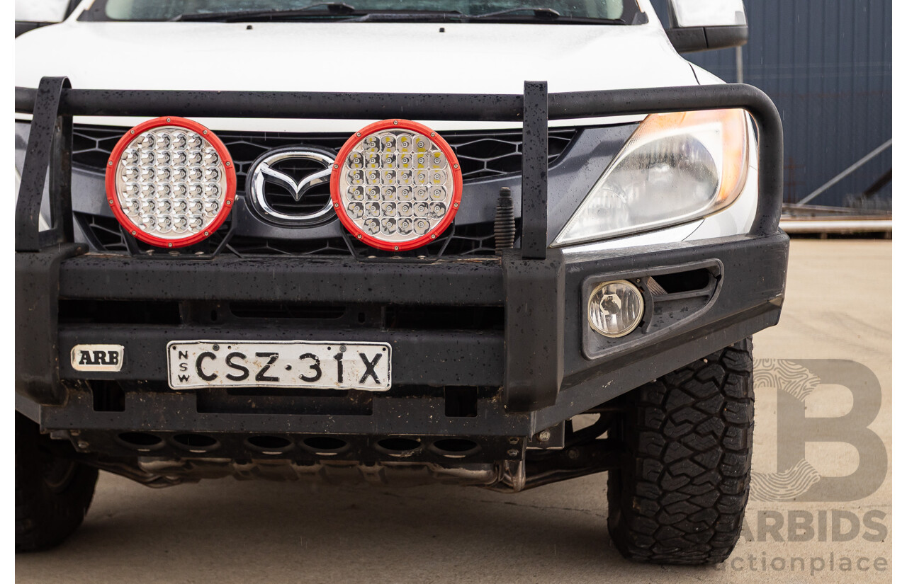 2/2014 Mazda BT-50 GT (4x4) MY13 Dual Cab Utility White 3.2L