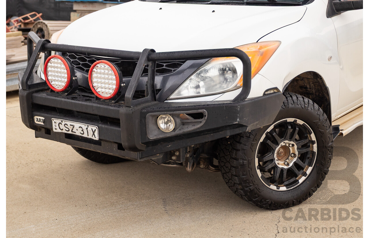 2/2014 Mazda BT-50 GT (4x4) MY13 Dual Cab Utility White 3.2L