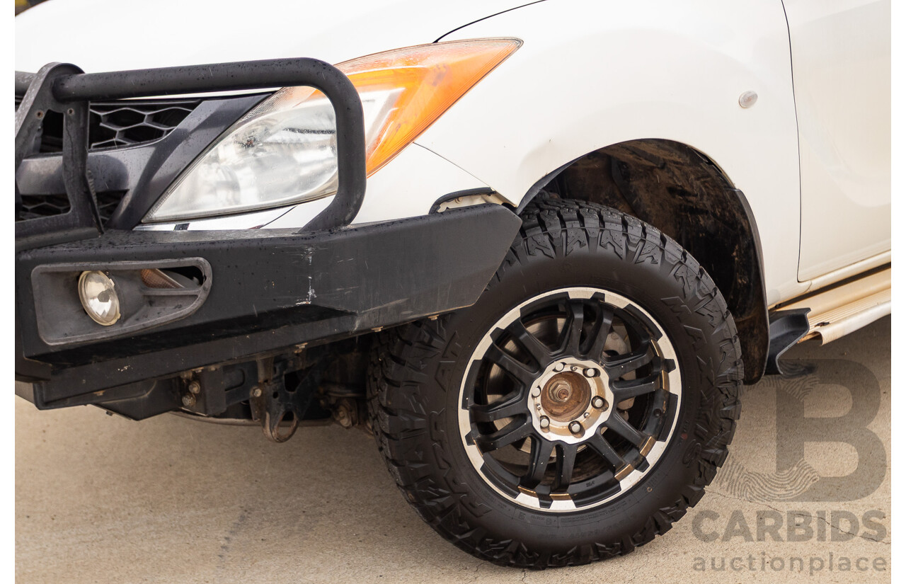 2/2014 Mazda BT-50 GT (4x4) MY13 Dual Cab Utility White 3.2L