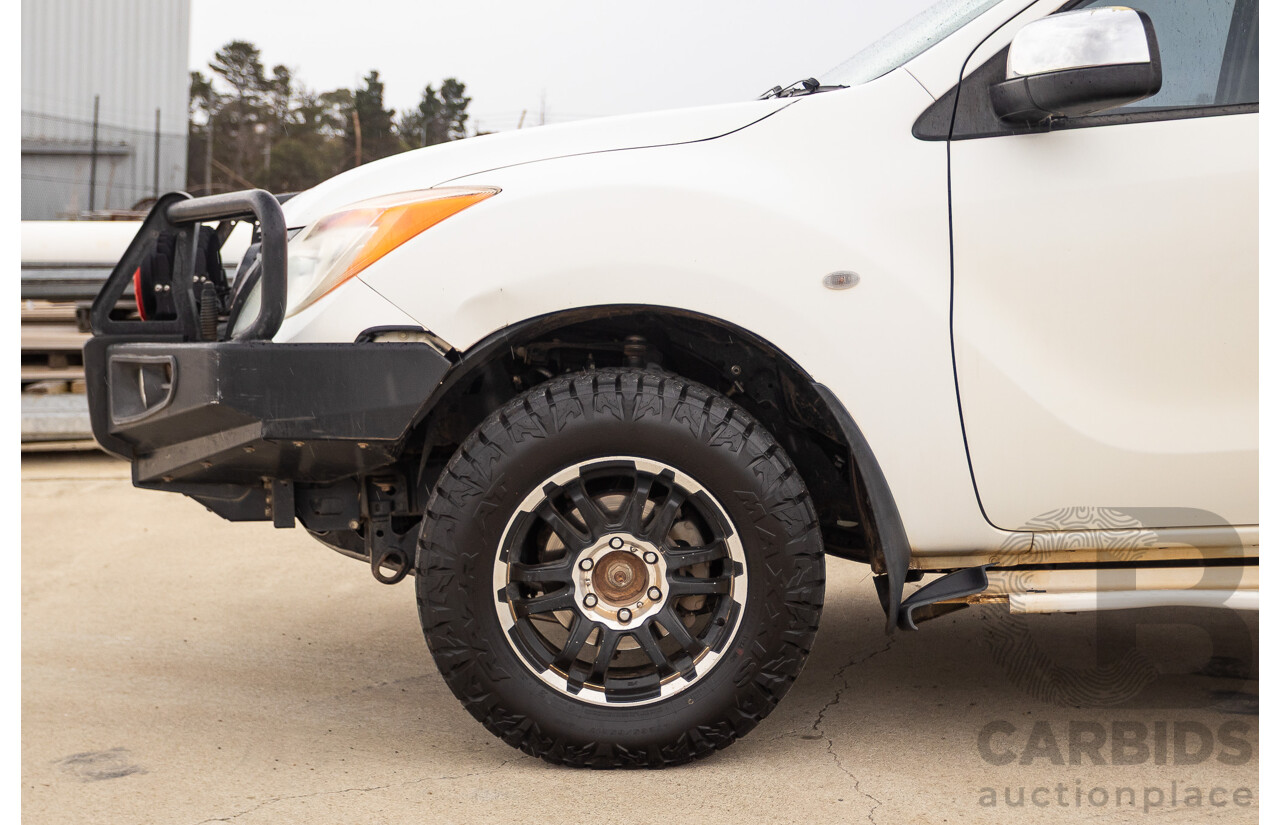 2/2014 Mazda BT-50 GT (4x4) MY13 Dual Cab Utility White 3.2L