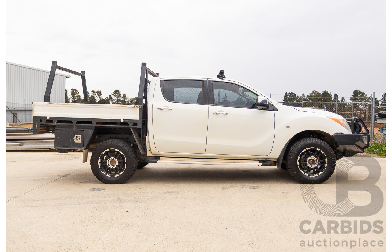 2/2014 Mazda BT-50 GT (4x4) MY13 Dual Cab Utility White 3.2L