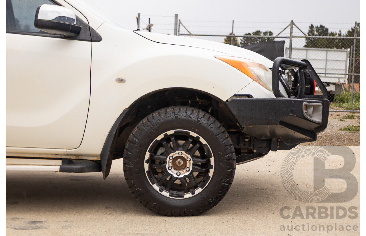 2/2014 Mazda BT-50 GT (4x4) MY13 Dual Cab Utility White 3.2L