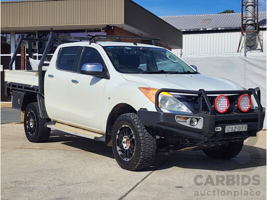 2/2014 Mazda Bt50 GT (4x4) MY13 Dual Cab Utility White 3.2L