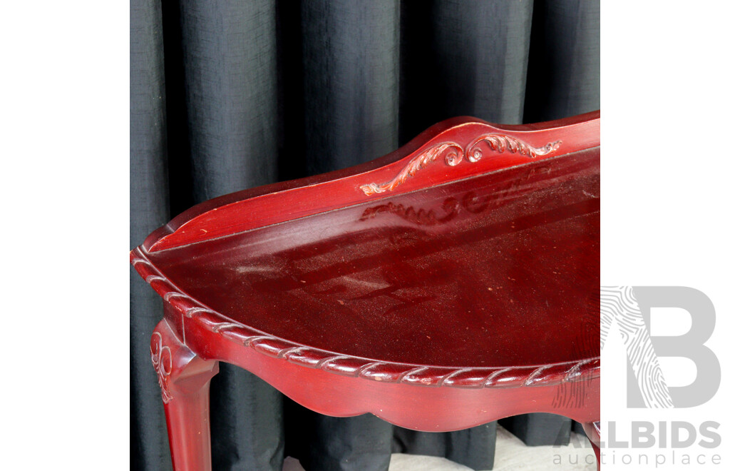 Antique Half Moon Hall Table