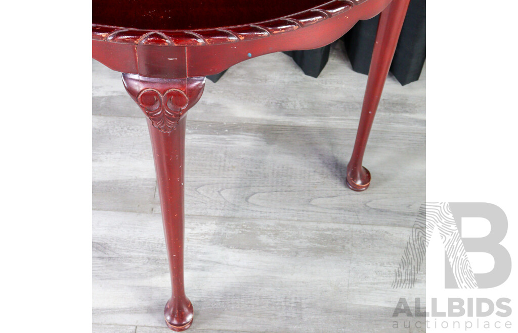 Antique Half Moon Hall Table