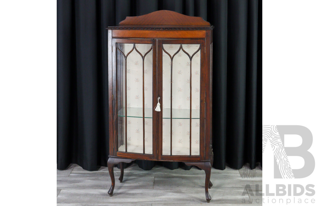 Mahogany Display Case with Astragal Doors