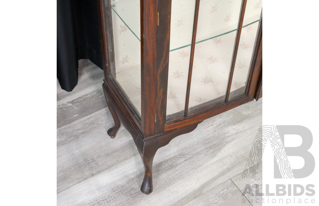 Mahogany Display Case with Astragal Doors