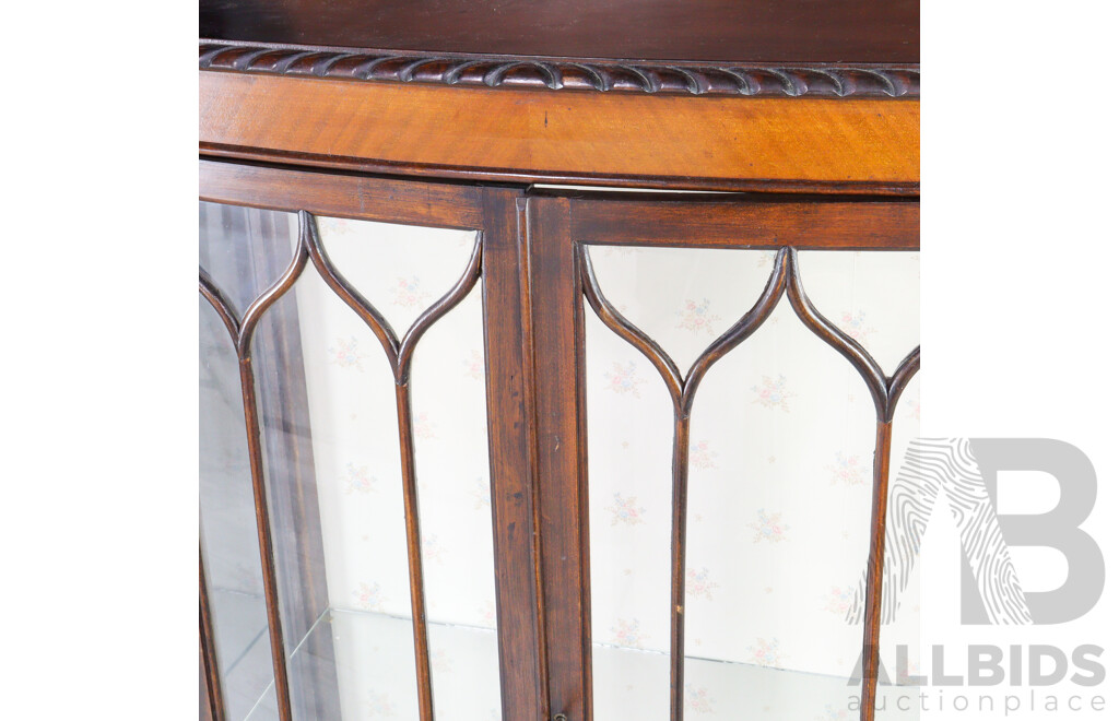 Mahogany Display Case with Astragal Doors