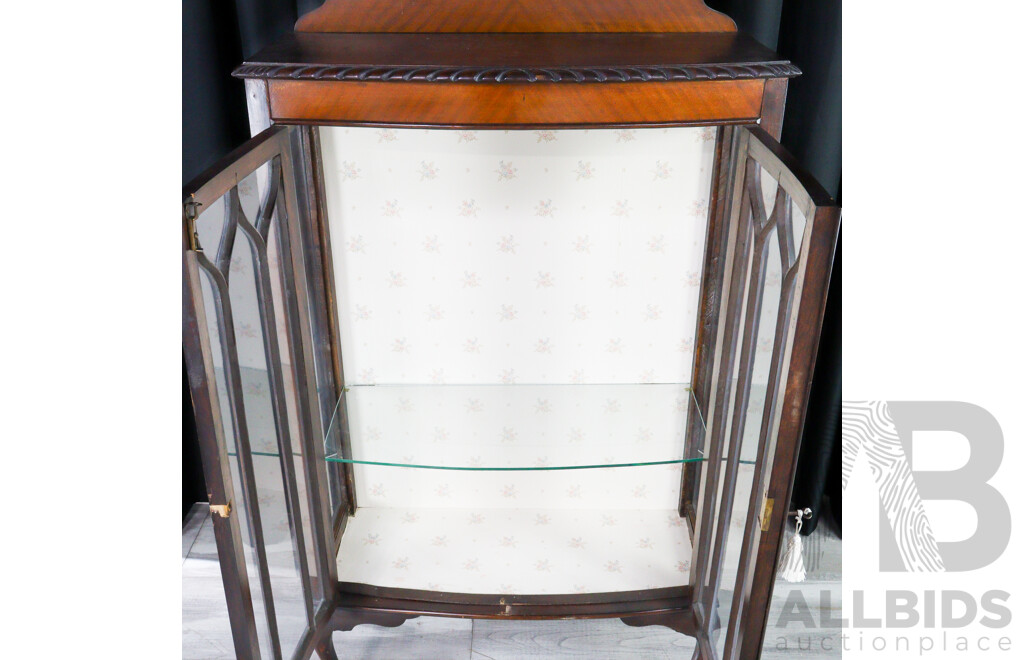 Mahogany Display Case with Astragal Doors