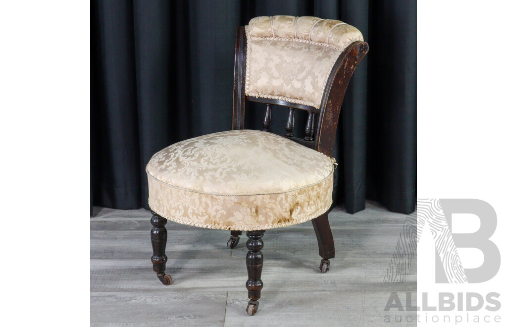 Victorian Spindle Back Parlour Chair