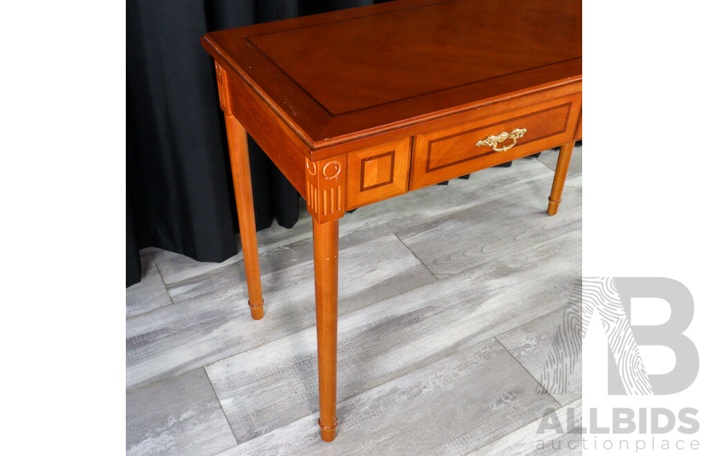 Modern Timber Hall Table with Two Drawers