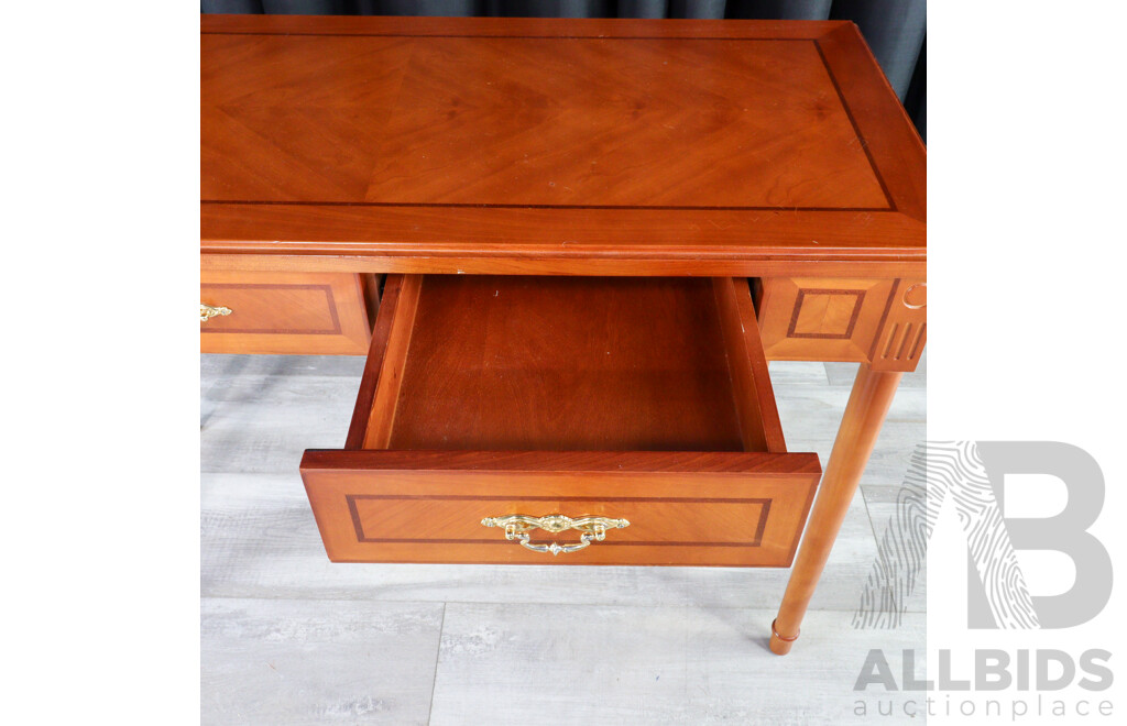 Modern Timber Hall Table with Two Drawers