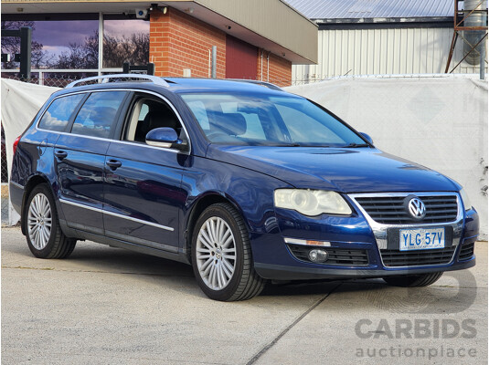 4/2006 Volkswagen Passat 3.2 V6 FSI 3C 4d Wagon Blue 3.2L