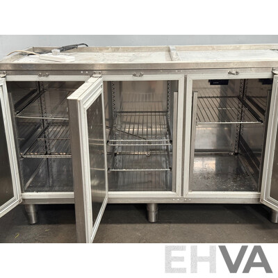 Gram Stainless Steel 3 Door Underbench Fridge