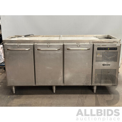 Gram Stainless Steel 3 Door Underbench Fridge