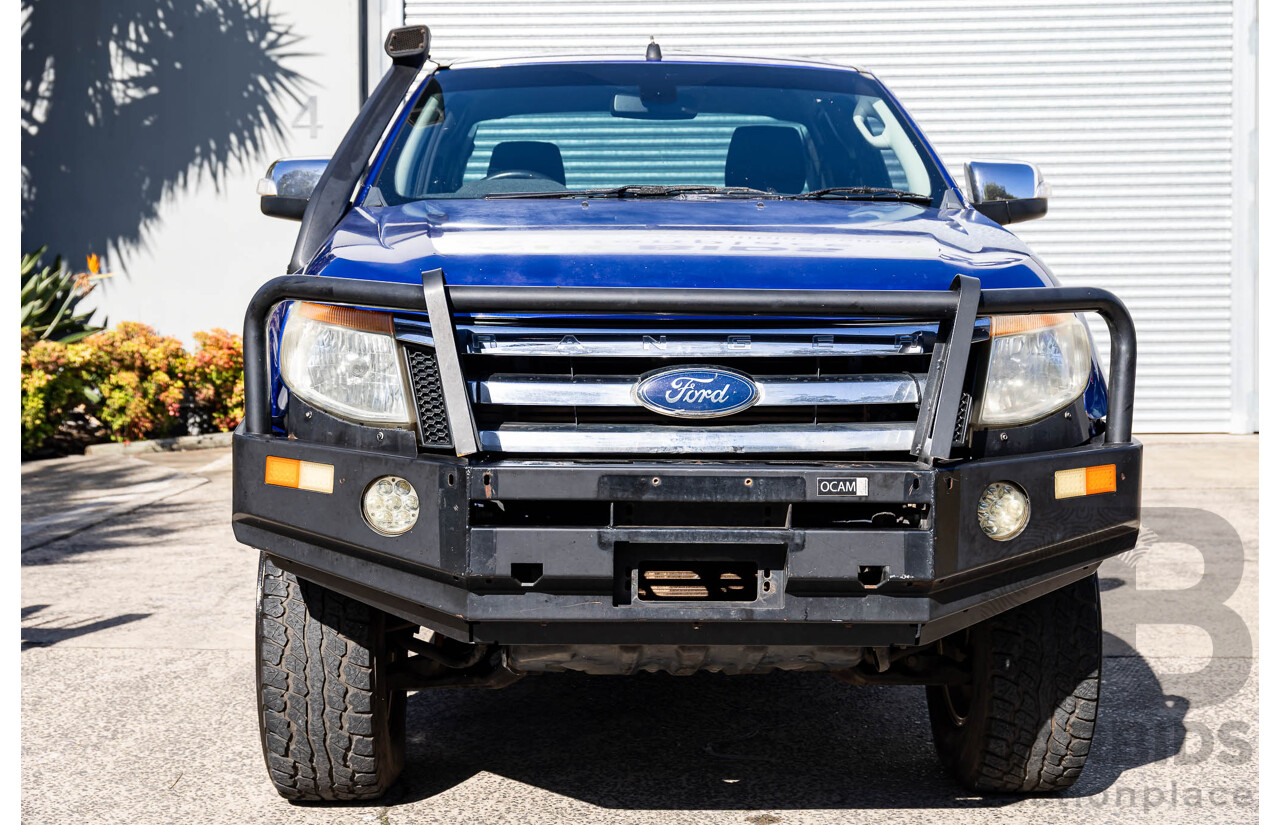 3/2015 Ford Ranger XLT 3.2 (4x4) PX Super Cab Utility Aurora Blue Turbo Diesel 3.2L