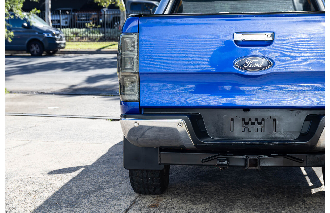 3/2015 Ford Ranger XLT 3.2 (4x4) PX Super Cab Utility Aurora Blue Turbo Diesel 3.2L