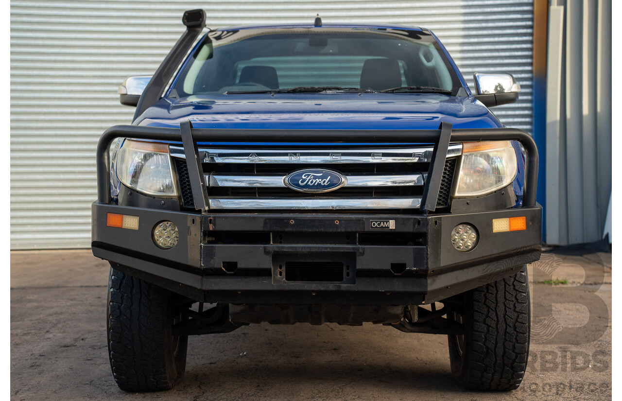 3/2015 Ford Ranger XLT 3.2 (4x4) PX Super Cab Utility Aurora Blue Turbo Diesel 3.2L