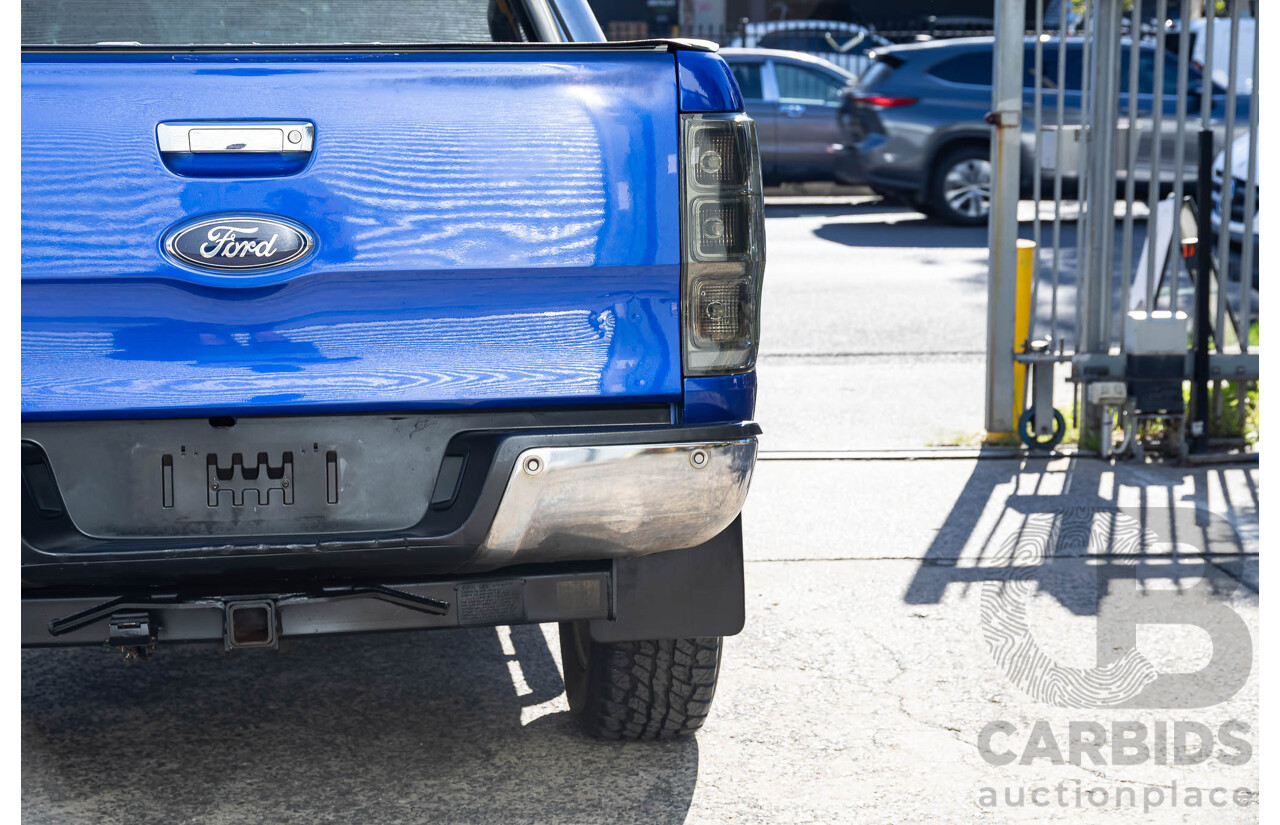 3/2015 Ford Ranger XLT 3.2 (4x4) PX Super Cab Utility Aurora Blue Turbo Diesel 3.2L