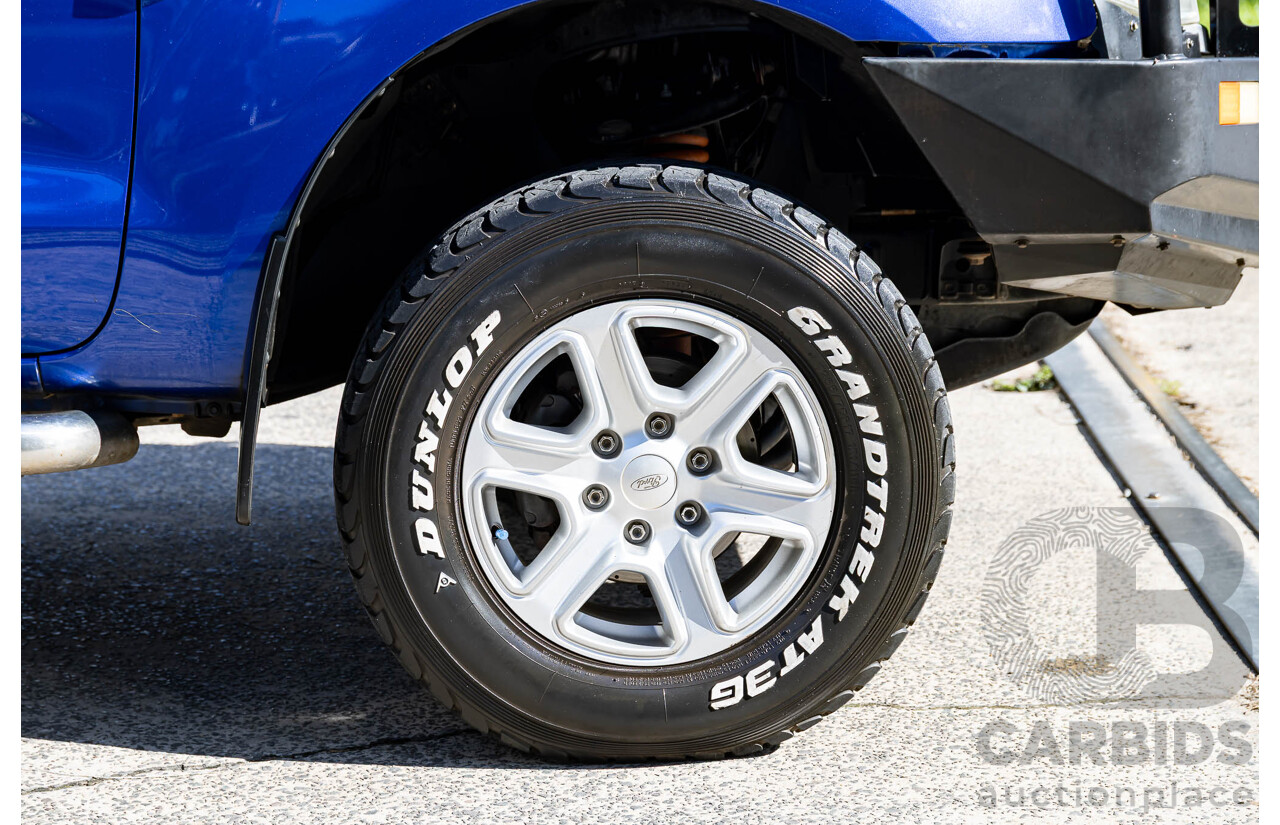 3/2015 Ford Ranger XLT 3.2 (4x4) PX Super Cab Utility Aurora Blue Turbo Diesel 3.2L