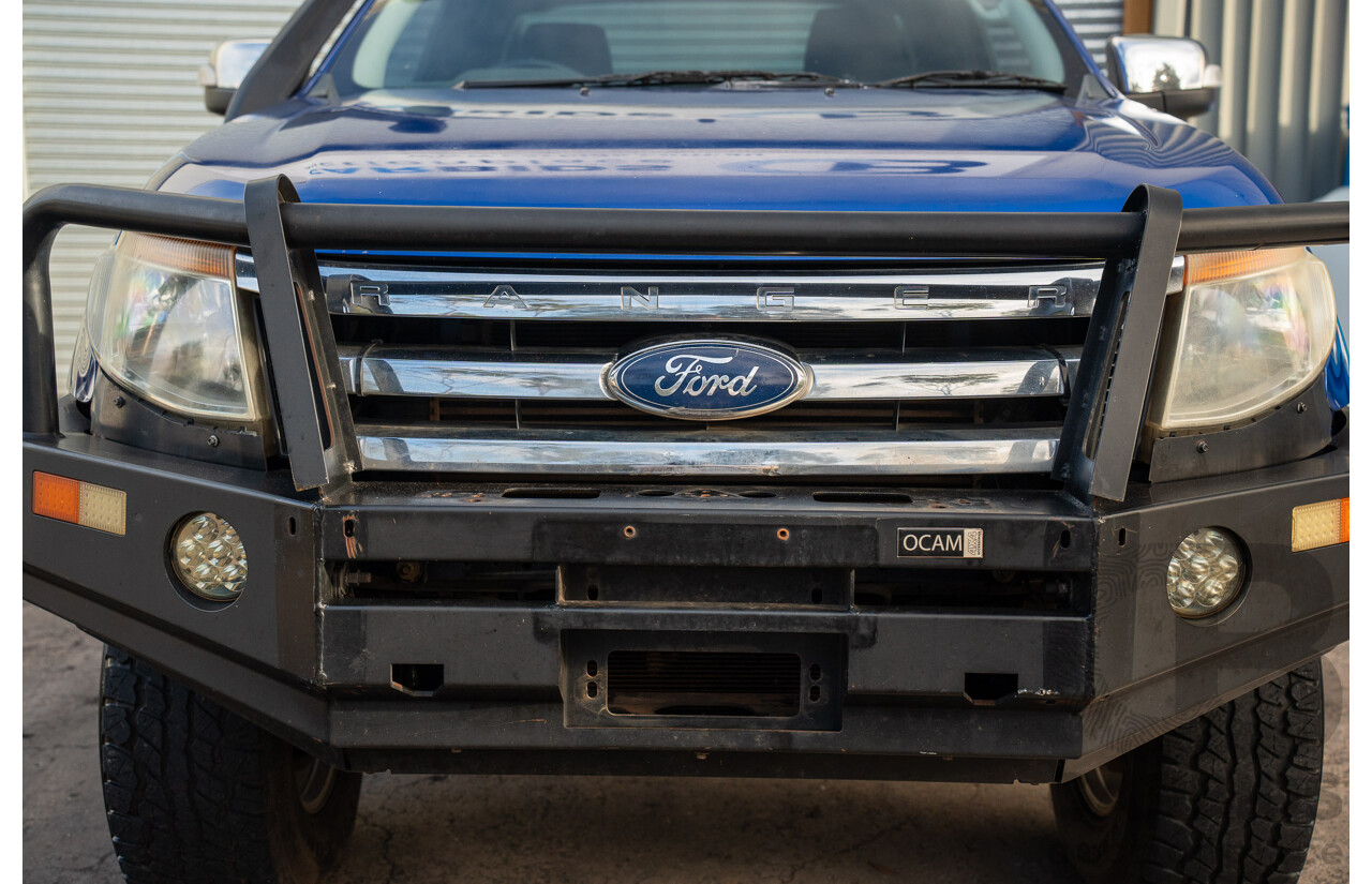 3/2015 Ford Ranger XLT 3.2 (4x4) PX Super Cab Utility Aurora Blue Turbo Diesel 3.2L