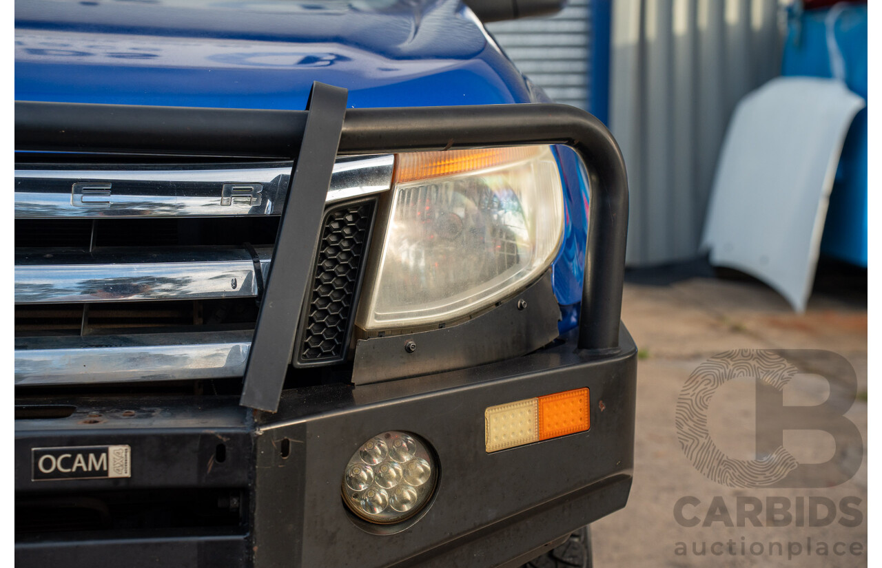 3/2015 Ford Ranger XLT 3.2 (4x4) PX Super Cab Utility Aurora Blue Turbo Diesel 3.2L