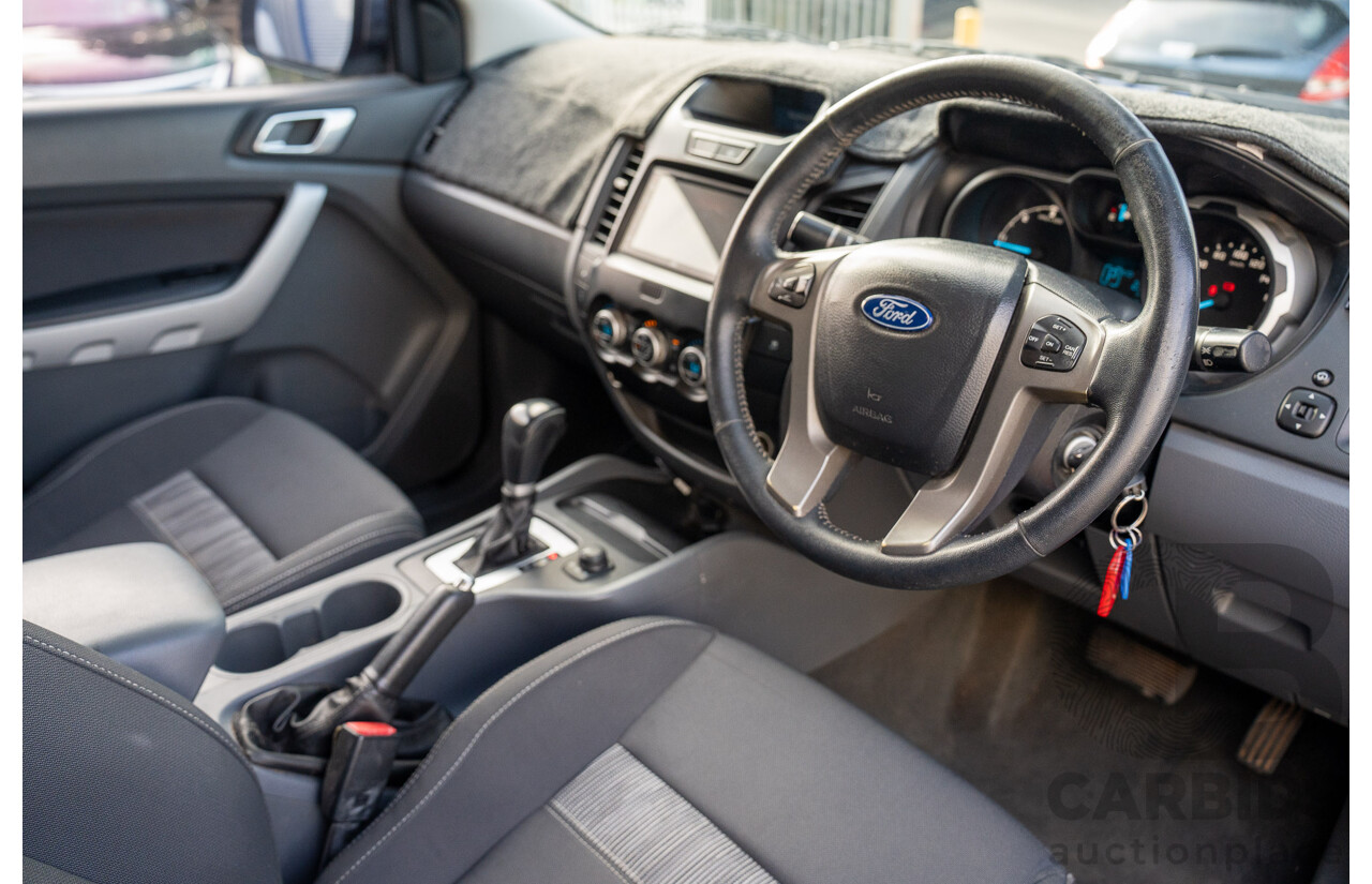 3/2015 Ford Ranger XLT 3.2 (4x4) PX Super Cab Utility Aurora Blue Turbo Diesel 3.2L