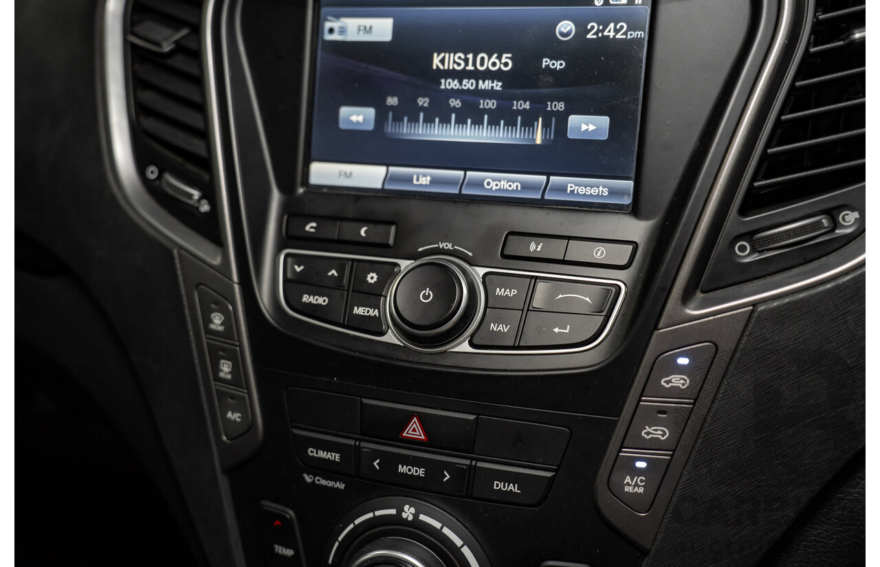 7/2013 Hyundai Santa Fe Elite CRDi (4x4) DM 4d Wagon Glacier Blue Metallic Turbo Diesel 2.2L - 7 Seater