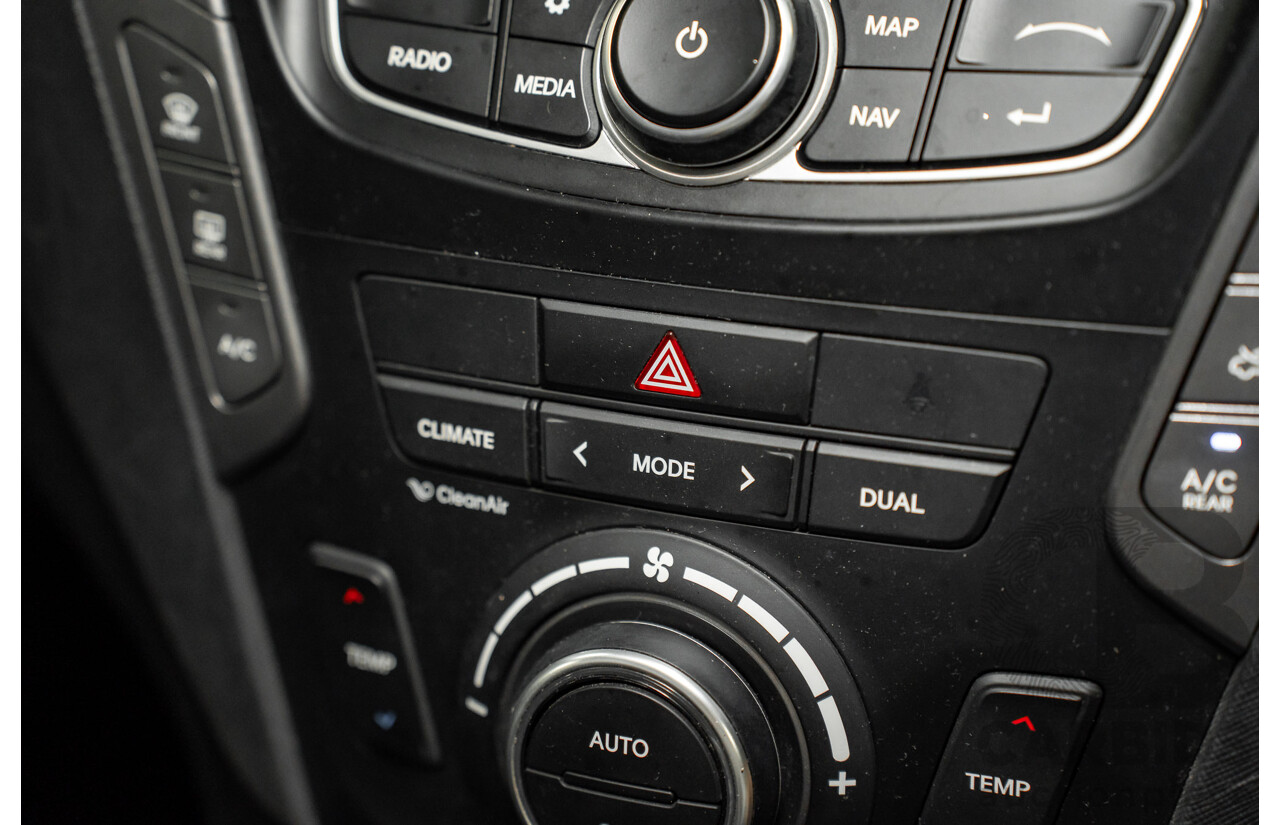 7/2013 Hyundai Santa Fe Elite CRDi (4x4) DM 4d Wagon Glacier Blue Metallic Turbo Diesel 2.2L - 7 Seater
