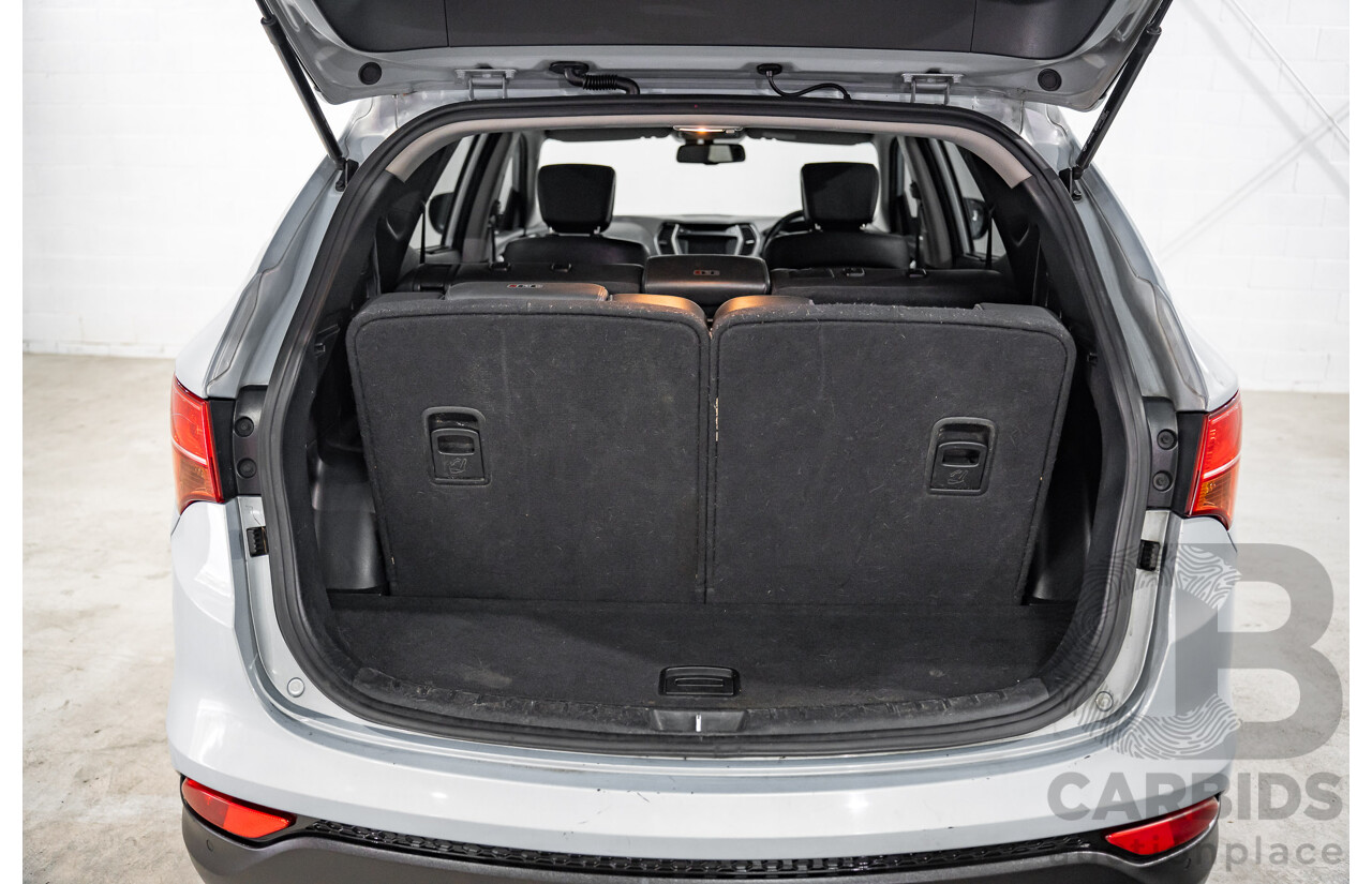 7/2013 Hyundai Santa Fe Elite CRDi (4x4) DM 4d Wagon Glacier Blue Metallic Turbo Diesel 2.2L - 7 Seater