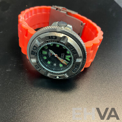CITIZEN Orange ECO-Drive 300M Watch E011-S064295