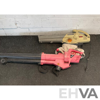 RYOBI Ultra-Light Plus Garden Blower Vaccum & HOMELITE Electric Blower Vacuum