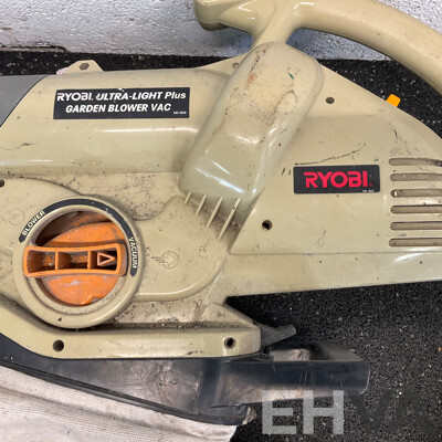 RYOBI Ultra-Light Plus Garden Blower Vaccum & HOMELITE Electric Blower Vacuum