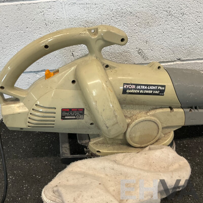RYOBI Ultra-Light Plus Garden Blower Vaccum & HOMELITE Electric Blower Vacuum