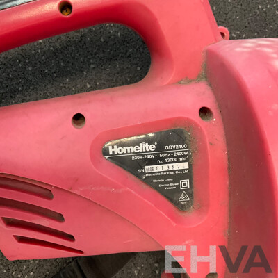 RYOBI Ultra-Light Plus Garden Blower Vaccum & HOMELITE Electric Blower Vacuum