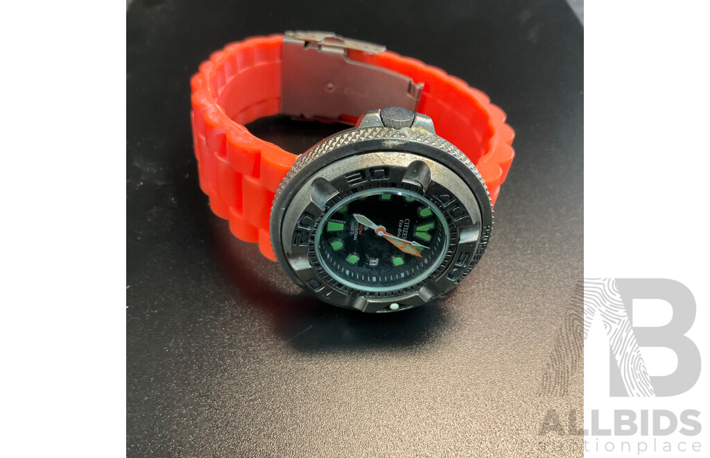 CITIZEN Orange ECO-Drive 300M Watch E011-S064295