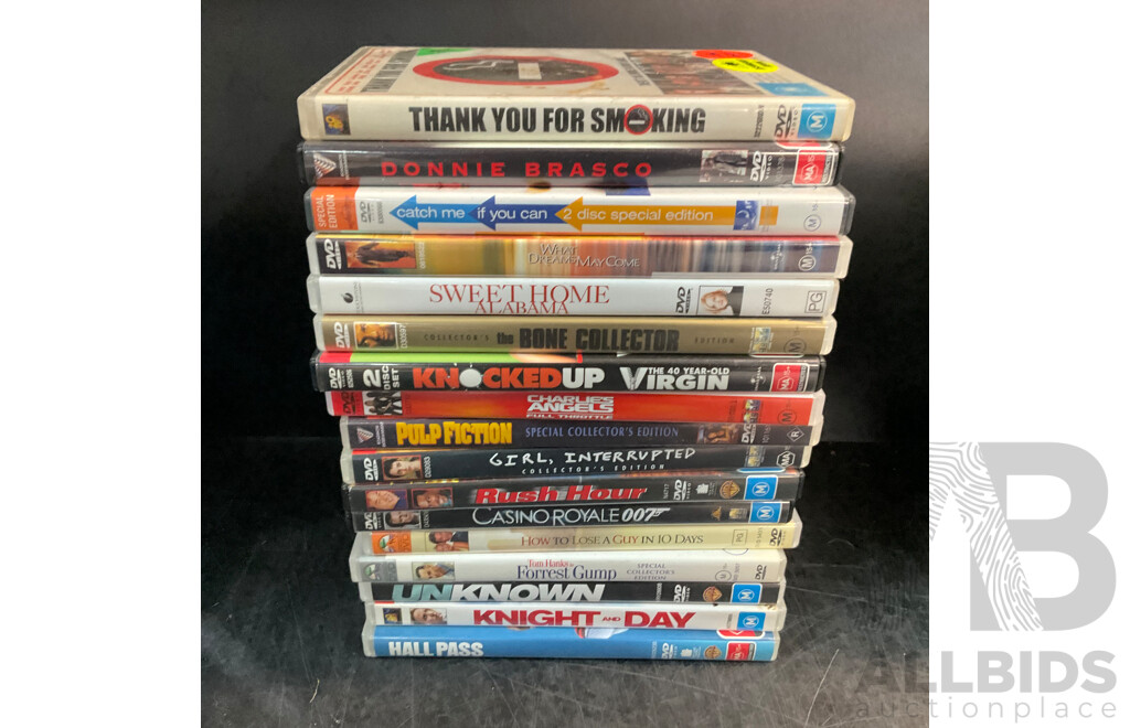Bulk Lot of DVDs Including Scrubs, Lord of the Rings, Modern Family and More