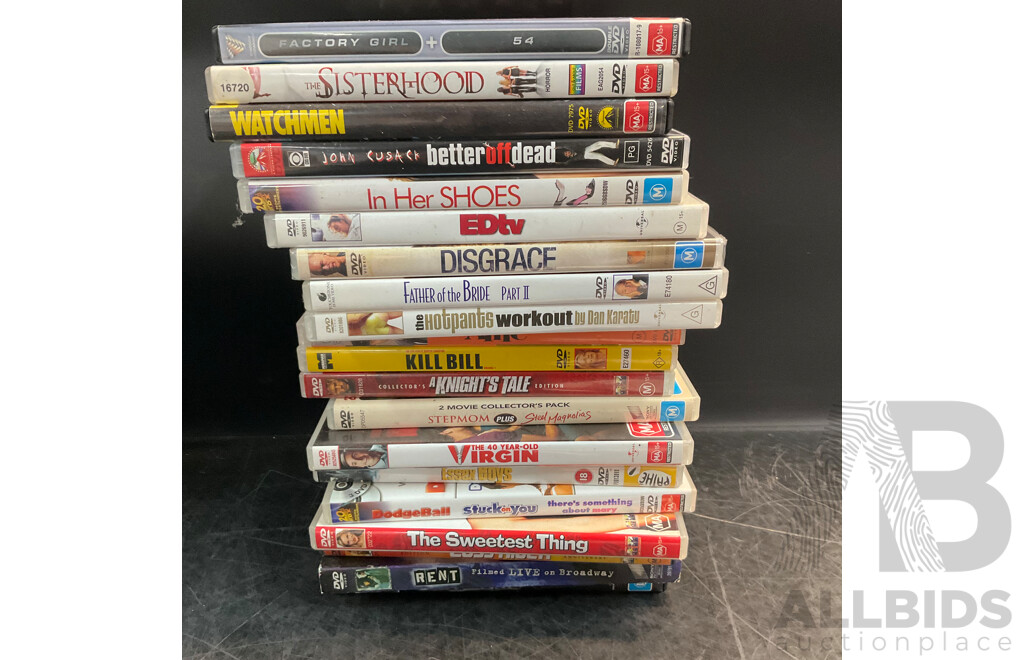 Bulk Lot of DVDs Including Scrubs, Lord of the Rings, Modern Family and More