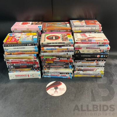 Bulk Lot of DVDs Including Scrubs, Lord of the Rings, Modern Family and More