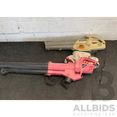 RYOBI Ultra-Light Plus Garden Blower Vaccum & HOMELITE Electric Blower Vacuum