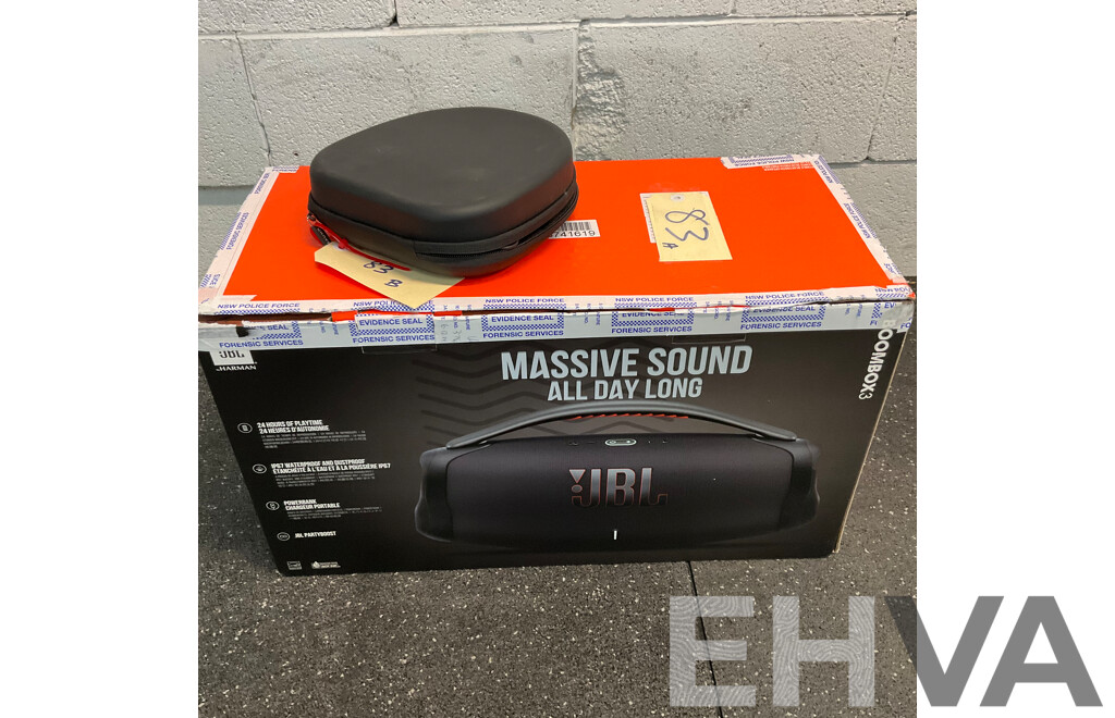 JBL BOOMBOX3 Speaker & BAUHN Headphones