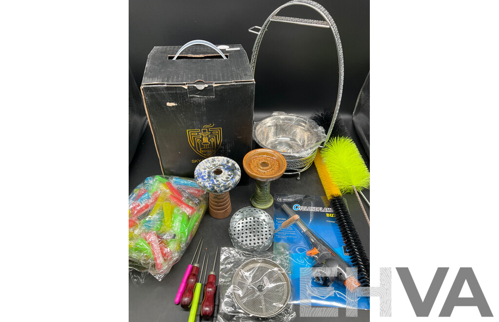 SKY HOOKAH White Plastic Shisha Hookah  with Accessories